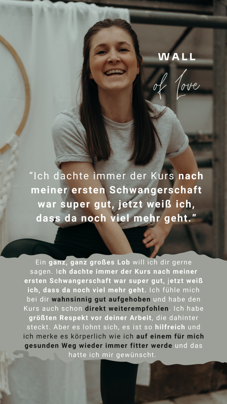 Teilnehmerinnen Feedback ME-TIME Yoga meets Rückbildung Rückbildungsyoga